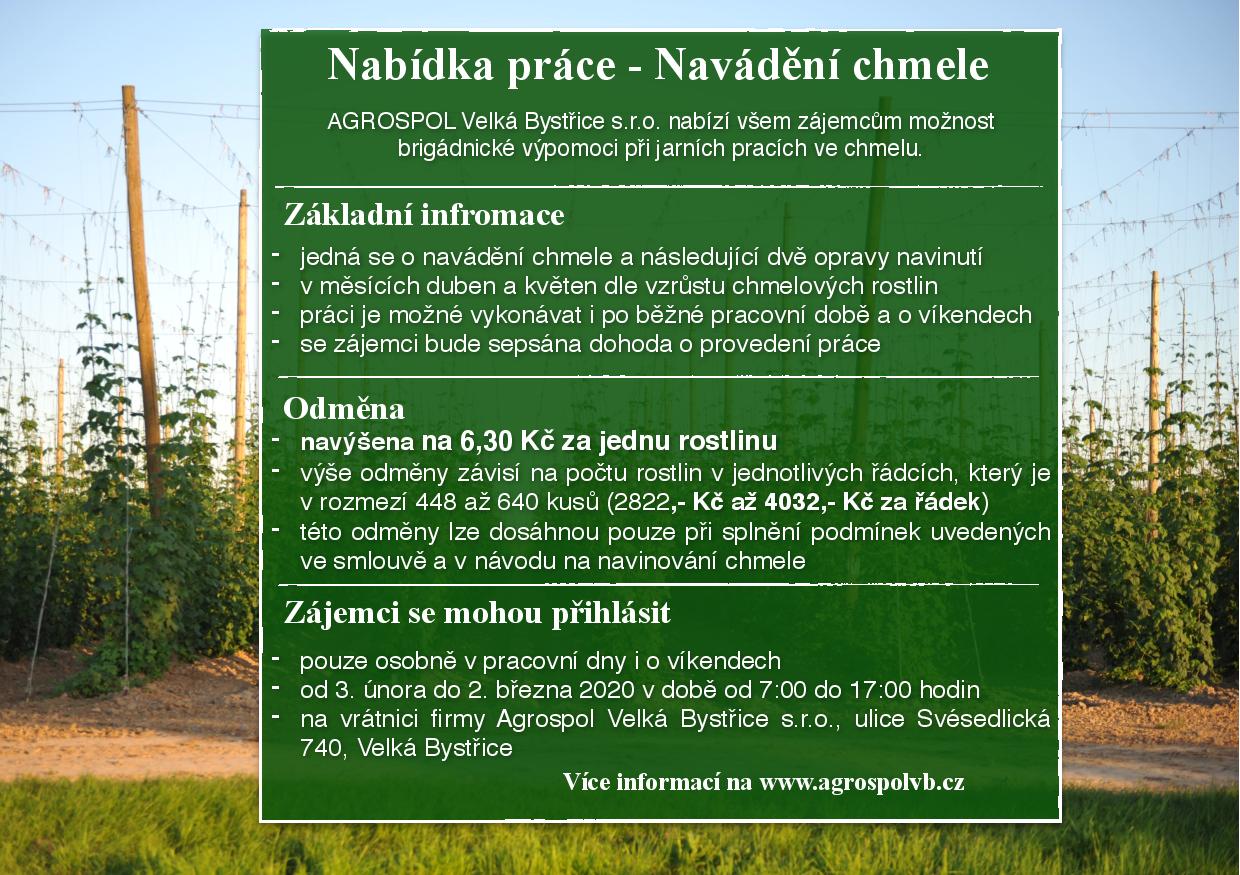 Inzerát - navinování 2020
